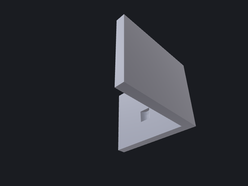 Drilled mounting bracket